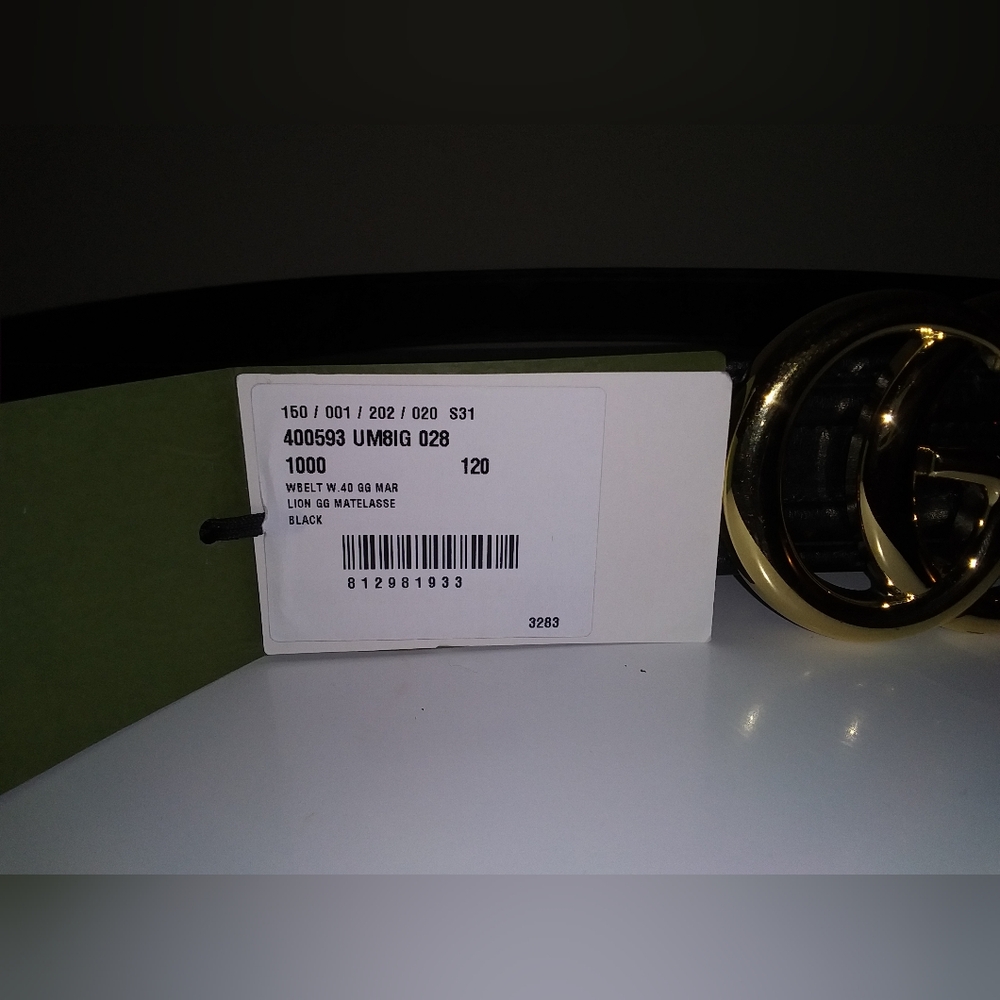 Worn Once: GG Marmont Matelassé Wide Belt - RARE SIZE 120 CM *Bonus Gift Bag* - Picture 6 of 9